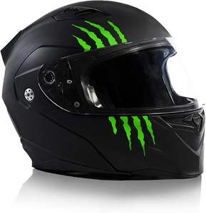 Autocollant de décoration de griffe de monstre de casque pour marques de rayures de moto auto-adhésif étanche - Product Image 1