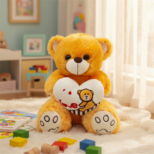 Peluche de Panda Rojo Realista Personalizado, Juguete de Peluche Suave con Chaleco Personalizado - Product Image 3