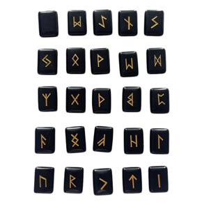 Pierre de guérison énergétique personnalisée sculptée à la main avec symboles et runes, best-seller - Product Image 1