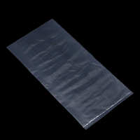 Sac en poly en plastique transparent transparent ouvert à plat sac en plastique à fond plat personnalisé de pe pour le stockage de sandwich