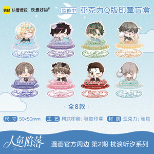 ขายส่ง Kuaikan the Fallen <span class=keywords><strong>Merman</strong></span> Resting by the Waves Listening to the Tide Series Plush Badge Polaroid Blind Box Collectible - Product Image 3