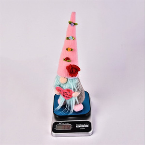 Muñeca sin Rostro para el Día de la Madre, con Sombrero en Forma de Corazón, Regalo Creativo, Adorno de Tela - Product Image 2