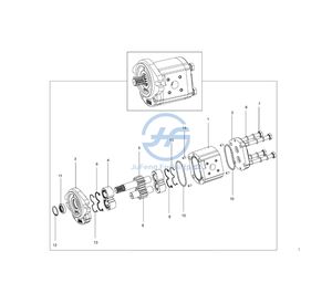 מלגזה חלקים 31ha-01210 הידראולי ציוד עבור היונדאי 3t - Product Image 2