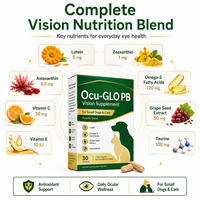 Complément alimentaire pour la santé oculaire des animaux de compagnie, formule personnalisée, soutien de la vision des chiens et des chats, mélange de vitamines antioxydantes, capsule pour la santé oculaire, OEM ODM
