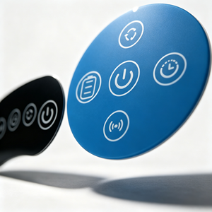 Factory Custom <b>Wireless</b> Massager <b>Control</b> Panel Membrane Keypad Decal Battery Timer Cycle Power Icon Pvc Pet Adhesive - Product Image 1