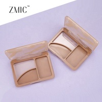 Palette de maquillage vide personnalisée à 3 compartiments pour fard à paupières, anti-cernes crémeux, blush et illuminateur – Emballage sur mesure