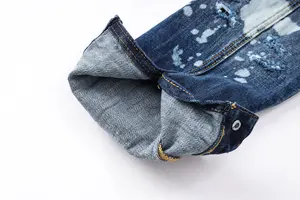 Designer denim Jaqueta jeans masculina