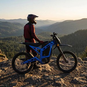 Bicicleta Eléctrica Todoterreno de 72V 4000W 40Ah con Batería de Litio, Neumáticos Reforzados, Suspensión Reforzada, Ligera, para Aventura en la <span class=keywords><strong>Ciudad</strong></span> - Product Image 3