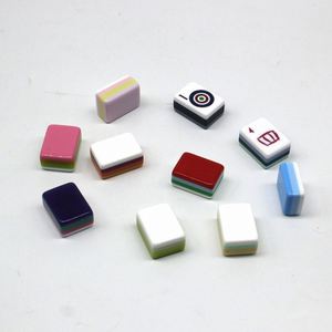 166 tuiles de Mahjong blanches ivoire, style juif et occidental américain, 30 mm, en mélamine acrylique durable, ensemble de jeu manuel, parfait pour les soirées jeux à la maison - Product Image 5