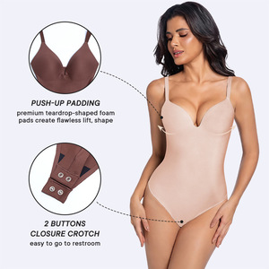 Nuevo <span class=keywords><strong>Body</strong></span> Moldeador Sin Costuras de Nylon para Mujer, Faja Reductora de Abdomen y Espalda Descubierta - Product Image 2