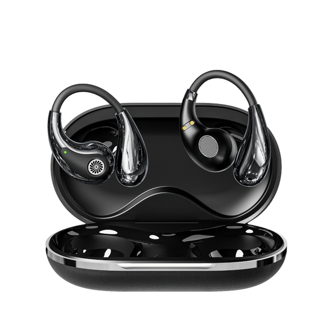 High Quality True Wireless Earphones Ear Hook Sports Earbuds with Noise Cancelling Microphones and HIFI Stereo