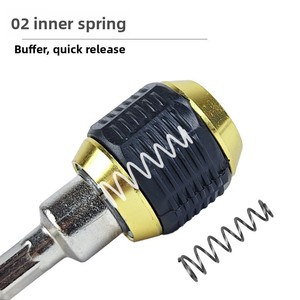 Adaptador de cambio rápido magnético de 60 mm (1/4 pulg.) con mango hexagonal para brocas y puntas de destornillador - Product Image 5