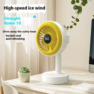 Mini Ventilador Eléctrico Portátil, Ventilador de Mesa Ajustable, Ventilador de Convección Silencioso, Ventilador de Escritorio Plegable USB Recargable - Product Image 4