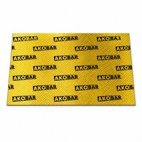 Tapis insonorisant en caoutchouc butyle doré de 2 mm, 400x250 mm, pour isolation phonique automobile, portes, plancher et coffre