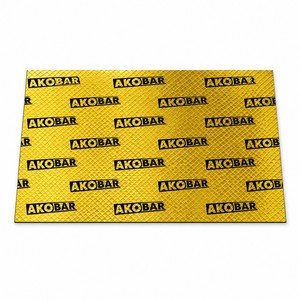 Tappetino Fonoassorbente in Gomma Butilica Dorata 2mm 400x250mm per Insonorizzazione Auto, Porte, Pavimenti e Bagagliaio - Product Image 1