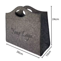 Sac fourre-tout en feutre avec logo imprimé personnalisé et portable, approvisionnement en usine, sacs à main, sac fourre-tout en feutre pour l'épicerie