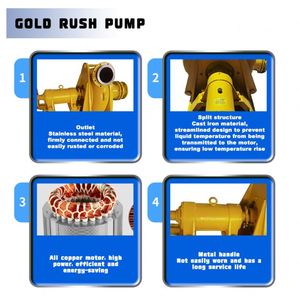 Pompe à sable et gravier horizontale robuste pour la dragage de l'or et la gestion des résidus miniers - Product Image 4