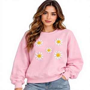 Sudadera Oversize de Cuello Redondo con Estampado Tie-Dye para Mujer, Manga Larga, 100% Algodón Felpa, Ropa de Otoño - Product Image 1