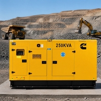 Générateur diesel silencieux Guangzhou 200 kW 250 kVA, moteur 6CTAA8.3-G9 220 kW 275 kVA pour une villa/hôtel au Ghana, 50 Hz