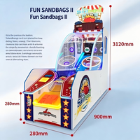 Machine de jeu de rédemption de tickets, lancer de sacs de sable, équipement d'arcade sportif en métal à monnayeur pour centres commerciaux