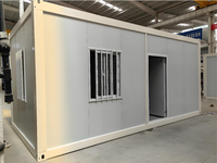 Maisons conteneurs détachables de 40 pieds, 1 chambre, espaces de vie portables, maison préfabriquée mobile