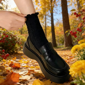 Chaussures de marche pour femmes de style coréen imperméables à talon muffin à enfiler pour l'hiver/le printemps/l'automne/le été - Product Image 1