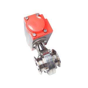 304 316 RVS (roestvrij staal) snelkoppeling vlinderklep met pneumatische aandrijving voor pijpleidingen - Product Image 2