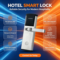 Cerradura Inteligente para Puerta de Habitación de Hotel con Tarjeta RFID, Precio de Fábrica, con Sistema de Software de Gestión