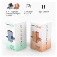 Station de charge sans fil magnétique Qi2 15W pour iPhone Samsung, station de charge rapide