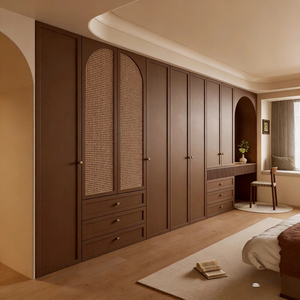 Armario de Dormitorio Tipo Vestidor, Estilo Vintage, Color Crema, Mueble de Almacenamiento Moderno para el Hogar - Product Image 6