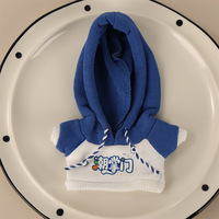 Vêtements de remplacement pour poupée en peluche de 10 cm : Manteau à capuche, haut imprimé color block et à motifs, pour habillage DIY, jouet pour enfants, vente en gros