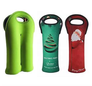 Funda de neopreno para enfriador de botellas de cerveza con impresión personalizada con chaquetas de botella aisladas con cremallera que mantienen los bordes de tela cosidos en frío calientes - Product Image 4