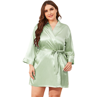Robe de nuit longue en satin pour femme, pyjama sexy, grande taille, en soie, sur mesure, vente en gros,