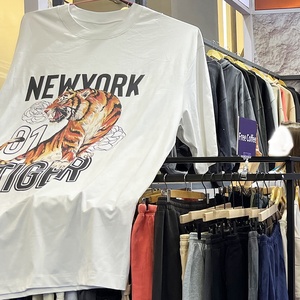 High Quality Oversized <b>Tshirt</b> Fashion Loose Cotton T-shirt Custom Graphic logo Print t Shirt for Men - Product Image 1