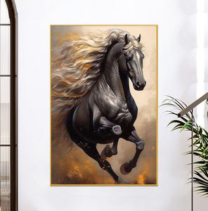Prix de gros Animal Cheval Peinture Courir Cheval Art Encadré Impressions sur Toile Art Peinture Murale - Product Image 3