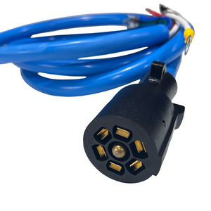 Heavy Duty 7-Way RV Cord Trailer Plug Cable Extensión para clima frío Arnés de cables para caja de conexiones - Product Image 3