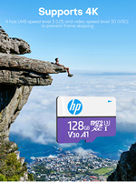 Tarjeta de memoria HP 32GB 512GB 64GB Tarjeta Micro TF SD 128GB hasta 95 M/S C10 U3 U1 Tarjeta Flash Sd 256GB para cámara de drones de teléfono