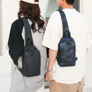 תיקי קרוסבודי נסיעות עור PU נגד גניבה תיקי כתף בודדת לגברים ספורט פאני חבילת חדש אופנתי צלב גוף תיקי חזה - Product Image 6