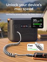 LISEN 2026 Lot de 2 câbles USB C rétractables 60W, cordon de charge rapide enroulé, câble en silicone robuste pour Samsung Galaxy S25 iPhone