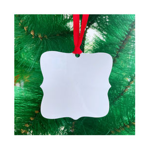 3 "3.5" 4 "सबलिमिनेशन ब्लैंक होल डबल साइड सफेद गेंद के गहने धातु क्रिसमस आभूषण आभूषण - Product Image 3