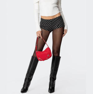 Lady's Sexy Breathable Pointed Knee-High PU Stiletto Heel <b>Boots</b> Zipper Closure for Winter Autumn Parties Height Increasing Shoes - Product Image 1