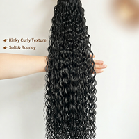 Queue de cheval bouclée à pince, cheveux synthétiques, 24 pouces, extension de queue de cheval bouclée crépue, fibre haute température, durable, réutilisable, sans nœuds