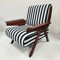Canapé contemporain de luxe en bois de teck pour la maison, le bureau ou le salon, meubles de patio extérieurs à siège profond