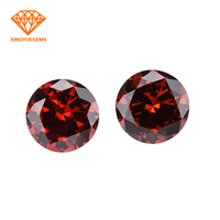 Xingyue prix de gros couleur différente rose blanc rouge pierres précieuses en vrac forme ronde A-5A qualité machine européenne zircone cubique