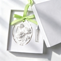 Diffuseur de parfum en céramique artisanale en porcelaine, pierre aromatique suspendue, diffuseur d'huiles essentielles pour voiture et armoire, désodorisant d'ambiance