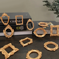 Cadre photo en résine de style européen pour coque de téléphone DIY, boîte de présentation à clipser, accessoires de modèle miniature pour maison de poupée