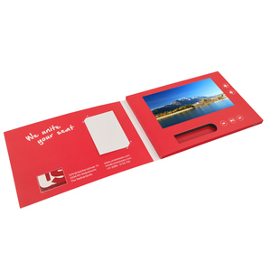 Carte cadeau d'entreprise personnalisée avec écran LCD couleur CMYK, lecteur vidéo, écran <span class=keywords><strong>7</strong></span> pouces, vidéo numérique sur papier - Product Image 3