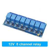 Module de relais de contrôle industriel à isolation optocoupleur, déclenchement bas niveau, 1, 2, 4, 6, 8, 16 canaux, compatible 3.3V, 5V, 12V, 24V