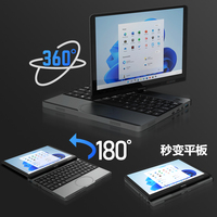 Laptop Baru 10,5 Inci Layar Sentuh 360 Derajat Flip 3 in 1, Notebook Intel N95, Mendukung Mode Tablet, Laptop PC Portabel untuk Bisnis dan Rumah