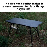 Ensemble de pique-nique en aluminium à trois pièces pour l'extérieur, table et chaises pliables avec rangement intégré